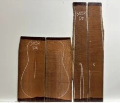 Amazon Rosewood Dreadnought Guitar Back And Side Seconds Set #3052