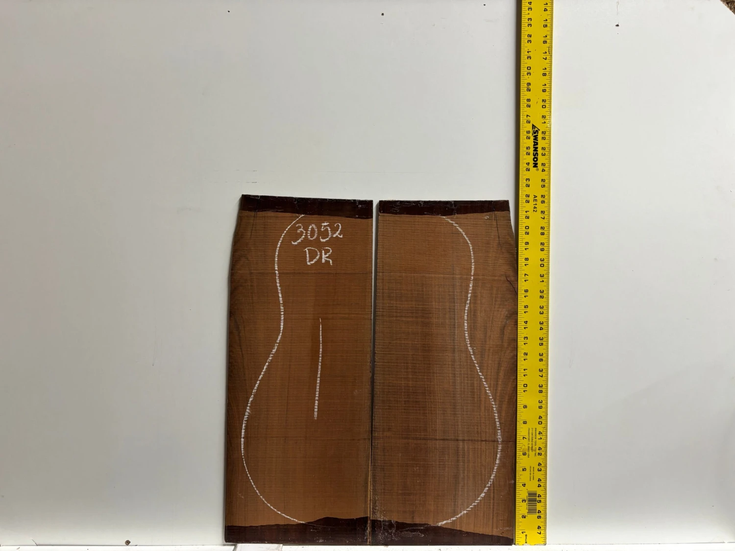 Amazon Rosewood Dreadnought Guitar Back And Side Seconds Set #3052 - Image 3