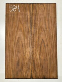 Rare Tiger Striped Rosewood Guitar Drop Top - 22-1/2" X 7-1/4" X 3/8" #584