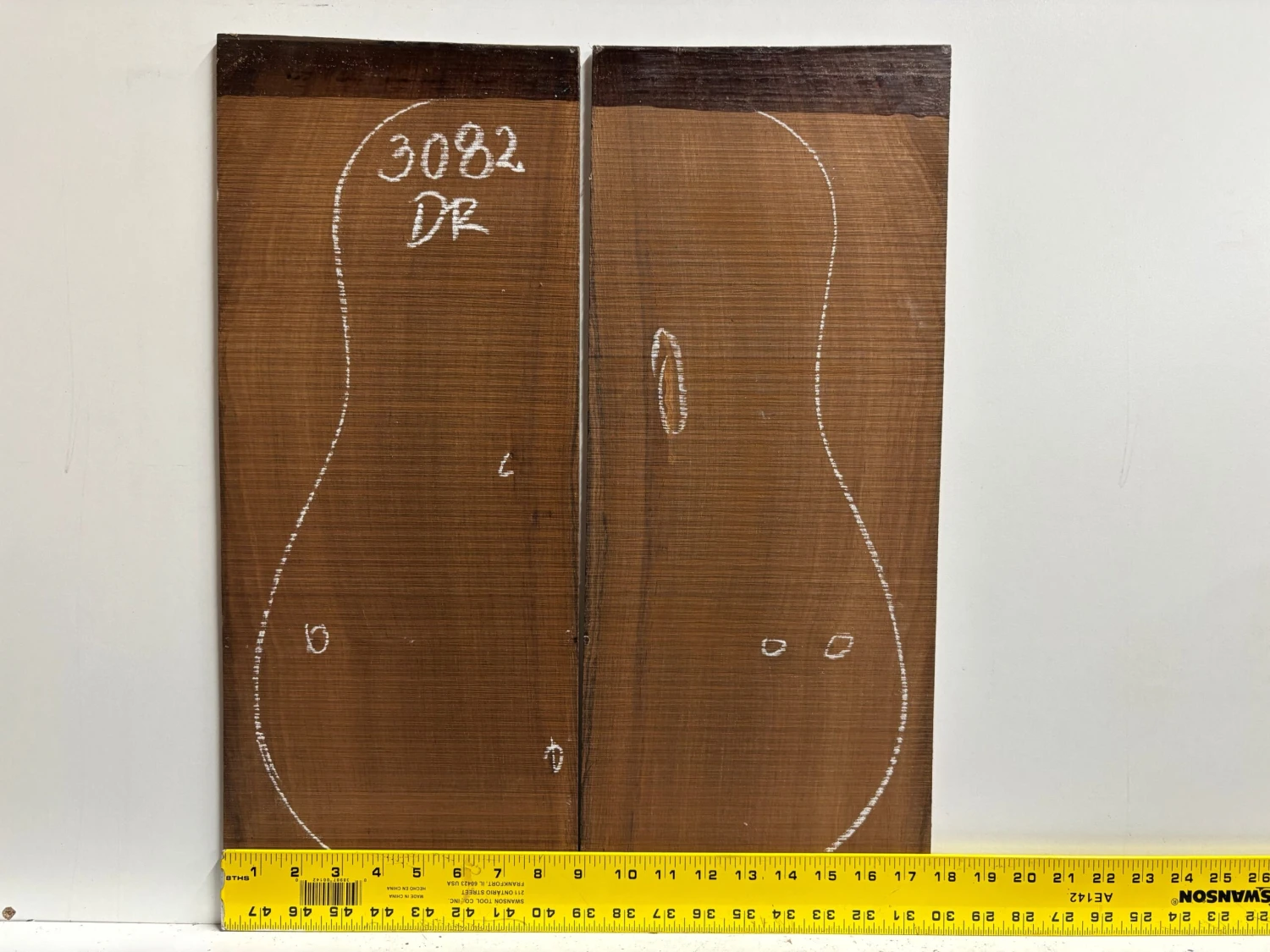Amazon Rosewood Dreadnought Guitar Back Set (Seconds) #3082 - Image 2