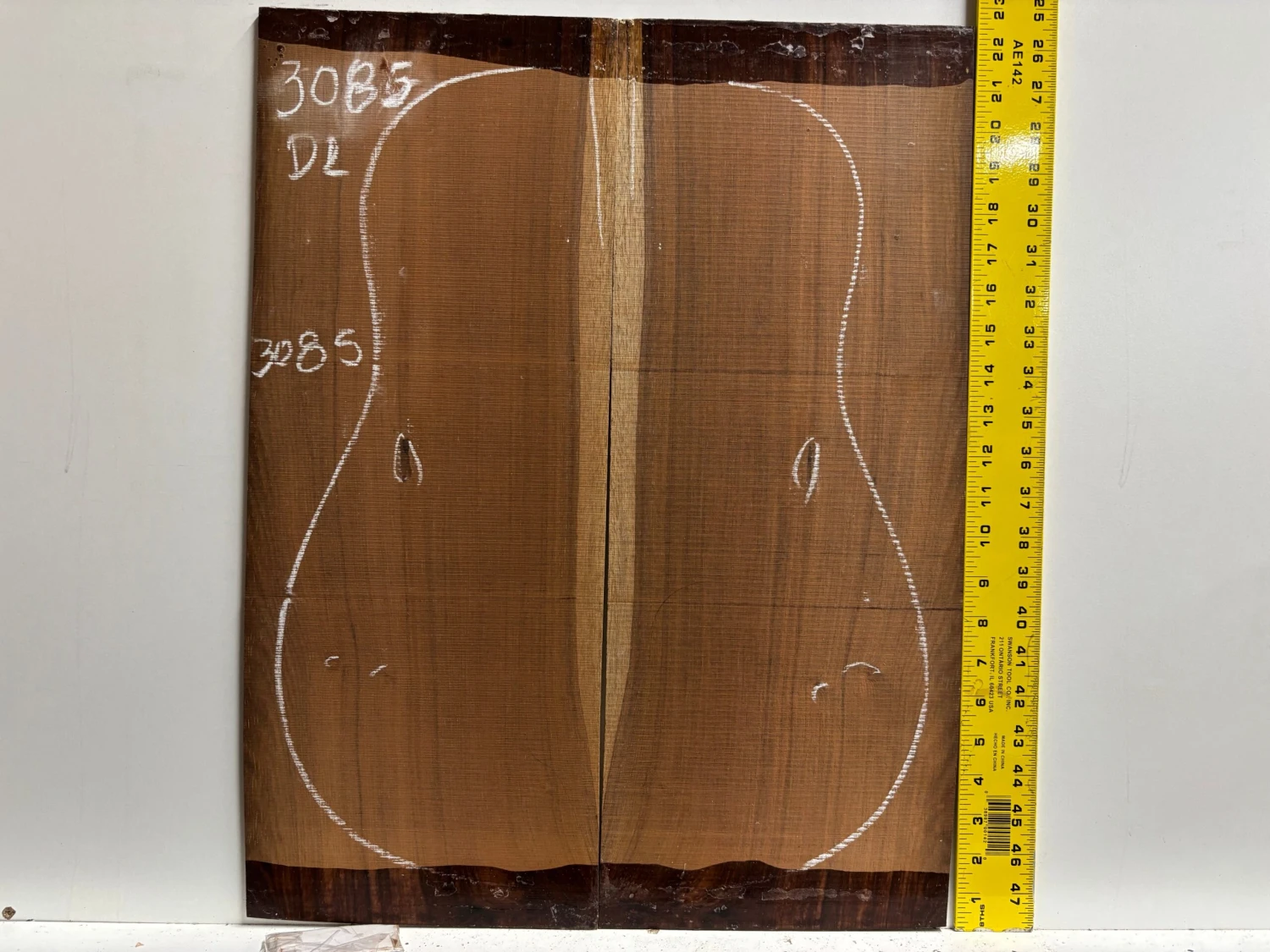 Amazon Rosewood Dreadnought Guitar Back Set (Seconds) #3085 - Image 3