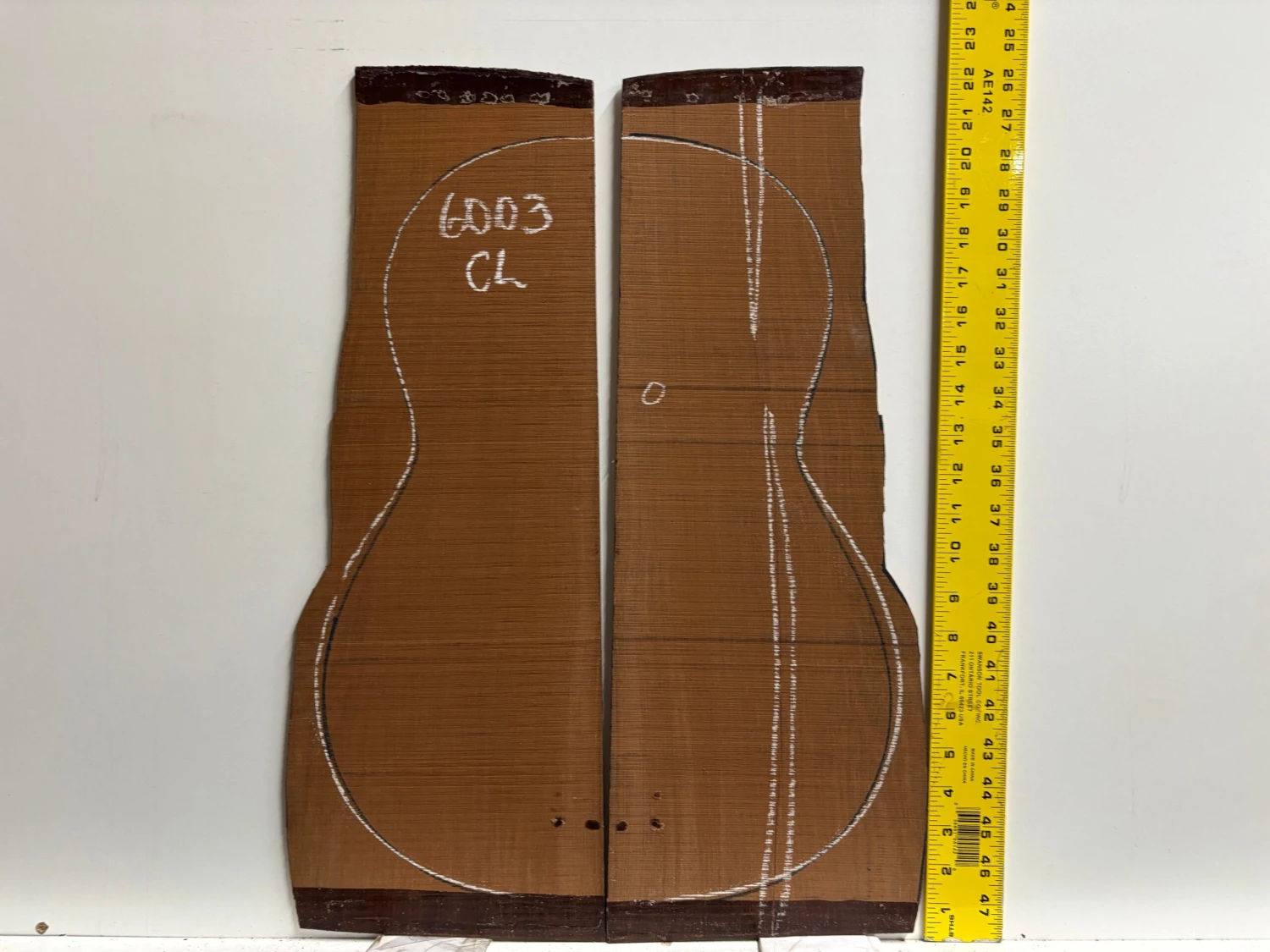 Amazon Rosewood Classical Guitar Back Set (Seconds) #6003 - Image 3