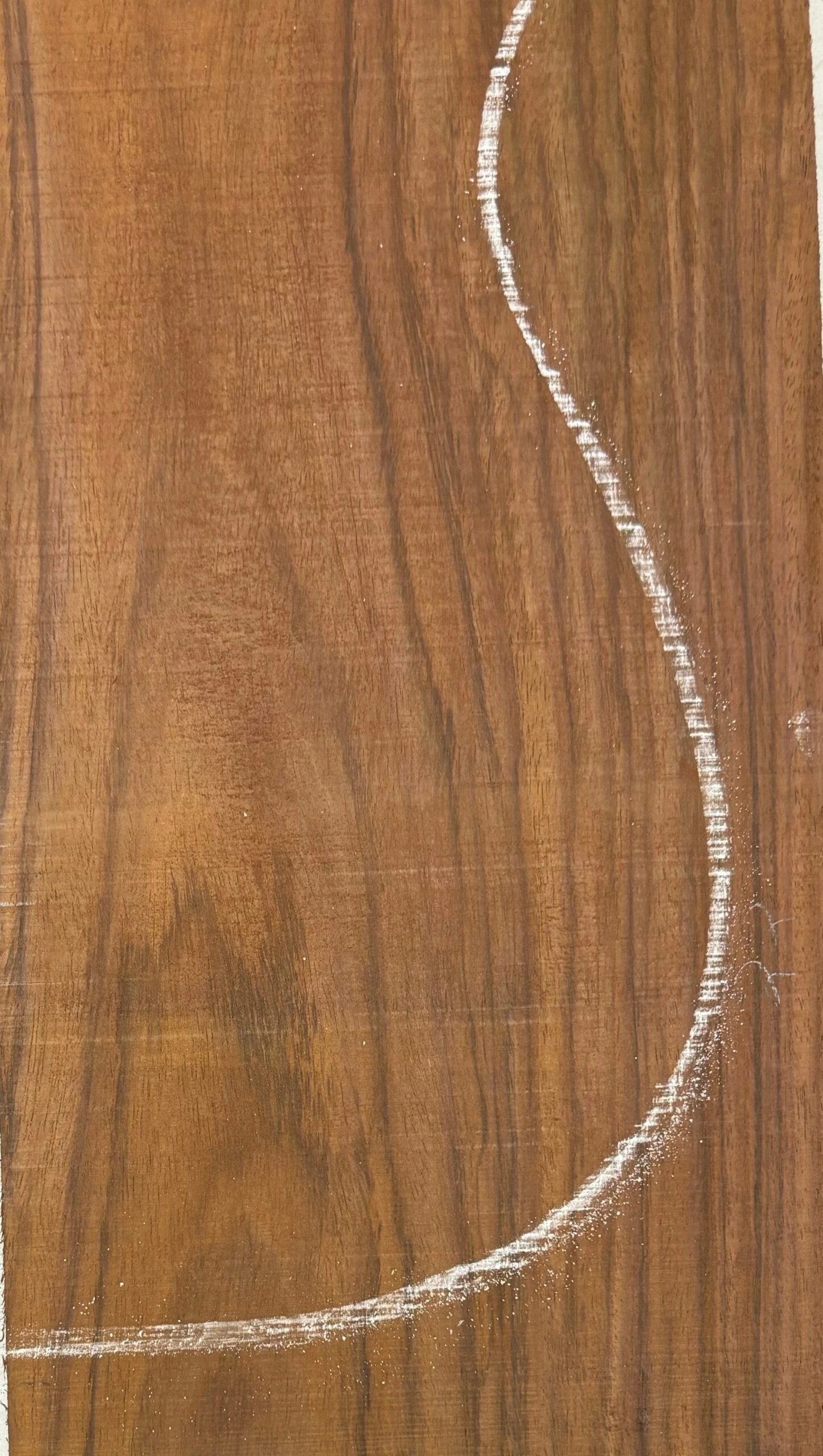 Rare Tiger Striped Rosewood Guitar Drop Top - 22-1/2" X 7-1/4" X 3/8" #605 - Image 4