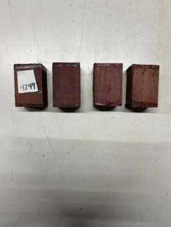 4 Pack, Purpleheart Bottle Stopper Blanks 3"x2"x2"#Dollar Deal