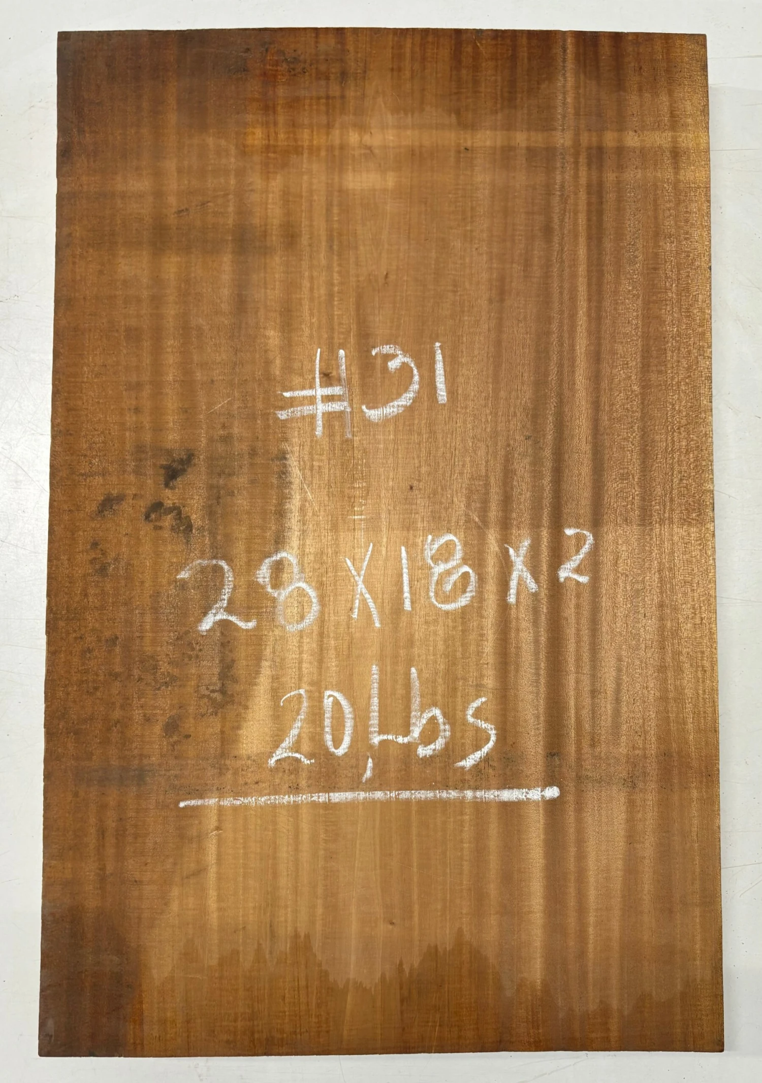 Premium Mahogany Guitar Body Blank - 28" X 18" X 2" (Single Piece) #31 - Image 2