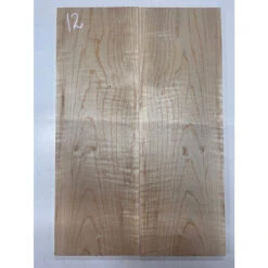 Flame Curly Hard Maple Bookmatched Guitar Drop Tops 21" X 7" X 3/8" #12