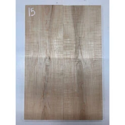 Flame Curly Hard Maple Bookmatched Guitar Drop Tops 21" X 7" X 3/8" #15