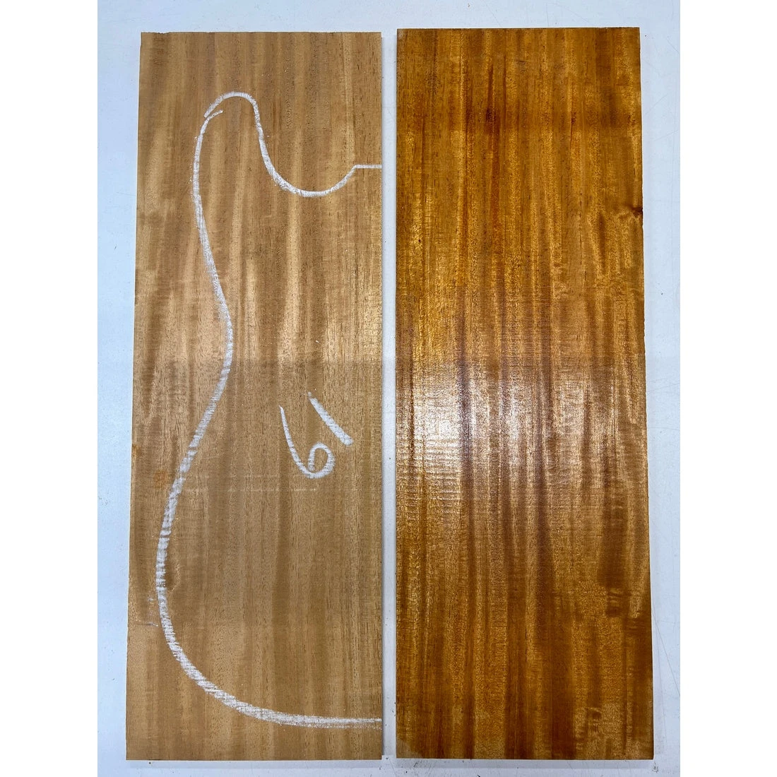 Fijian Honduran Mahogany Bookmatched Guitar Drop Tops 21" X 7-1/4" X 1/4" #61 - Image 4