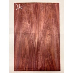 Flame Purpleheart Bookmatched Guitar Drop Tops 21" X 7" X 1/4" #26