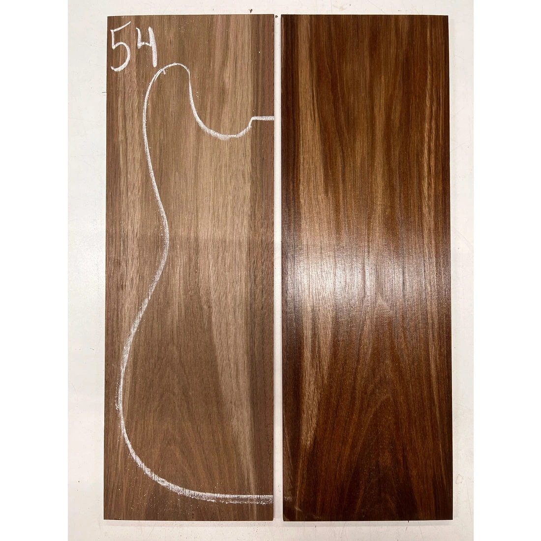 Peruvian Walnut Bookmatched Guitar Drop Top 21" X 7" X 1/4" #54 - Image 4