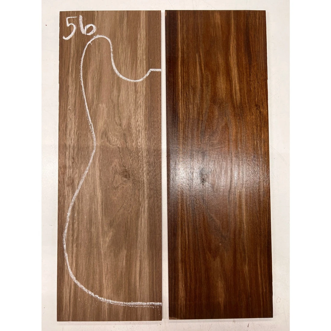 Peruvian Walnut Bookmatched Guitar Drop Top 21" X 7" X 1/4" #56 - Image 4