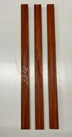 3 Pack, Padauk Thin Stock Lumber 33" X 2" X 1"#3312