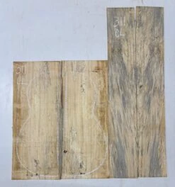 Spalted Tamarind Classical Guitar Back & Side Set #311
