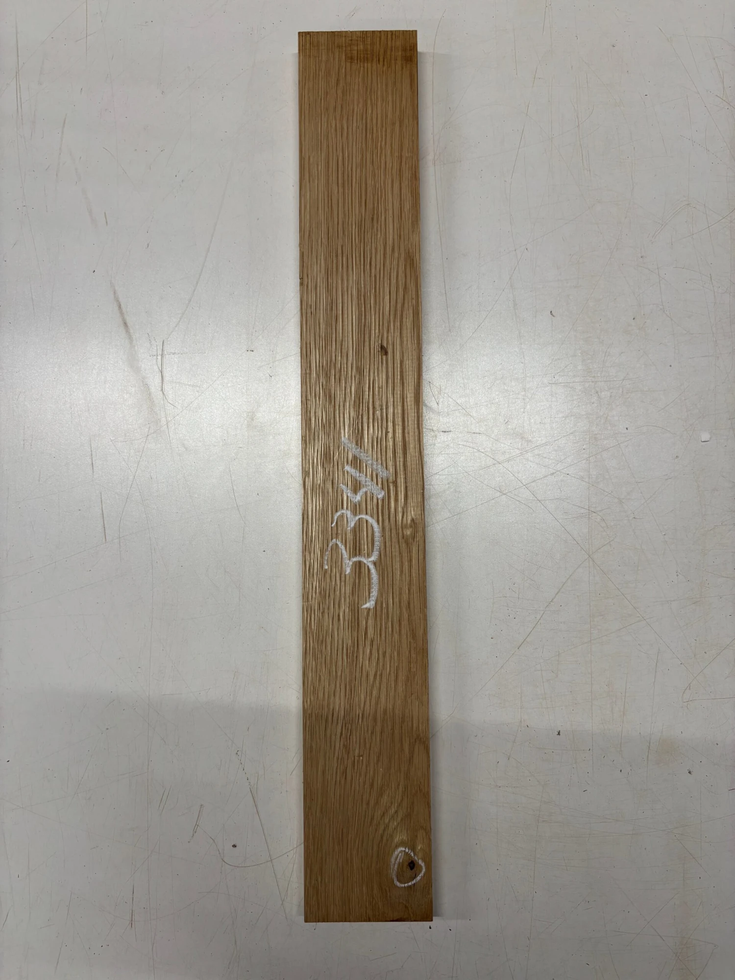 1 Piece, White Oak Thin Stock Lumber 24" X 3-1/4" X 7/8" #3341