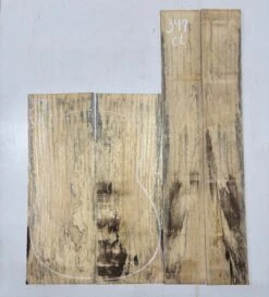 Spalted Tamarind Classical Guitar Back & Side Set #349