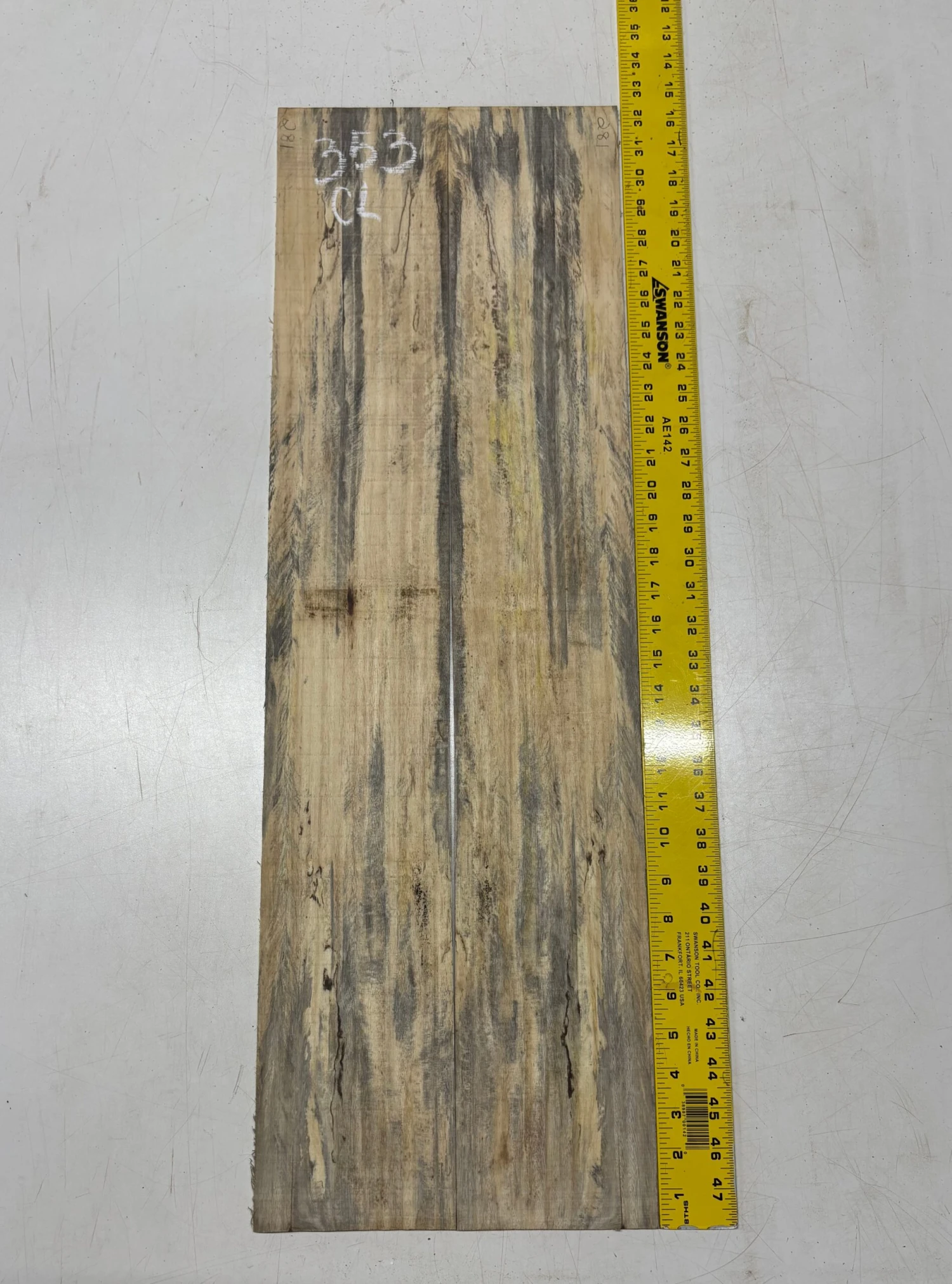 Spalted Tamarind Classical Guitar Back & Side Set #353 - Image 6