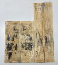 Spalted Tamarind Classical Guitar Back & Side Set #356