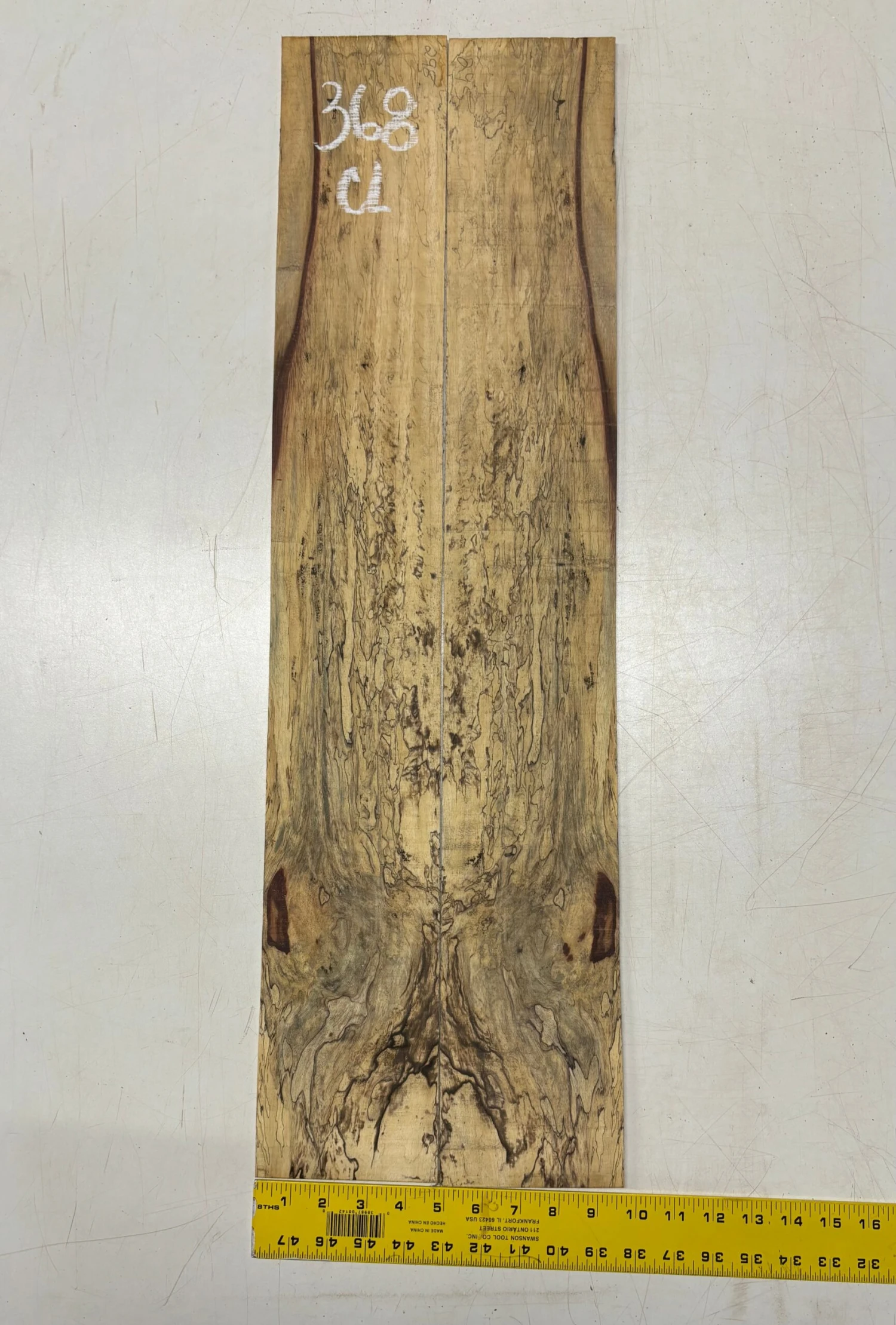 Spalted Tamarind Classical Guitar Back & Side Set #368 - Image 5