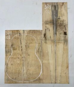 Spalted Tamarind Classical Guitar Back & Side Set #374