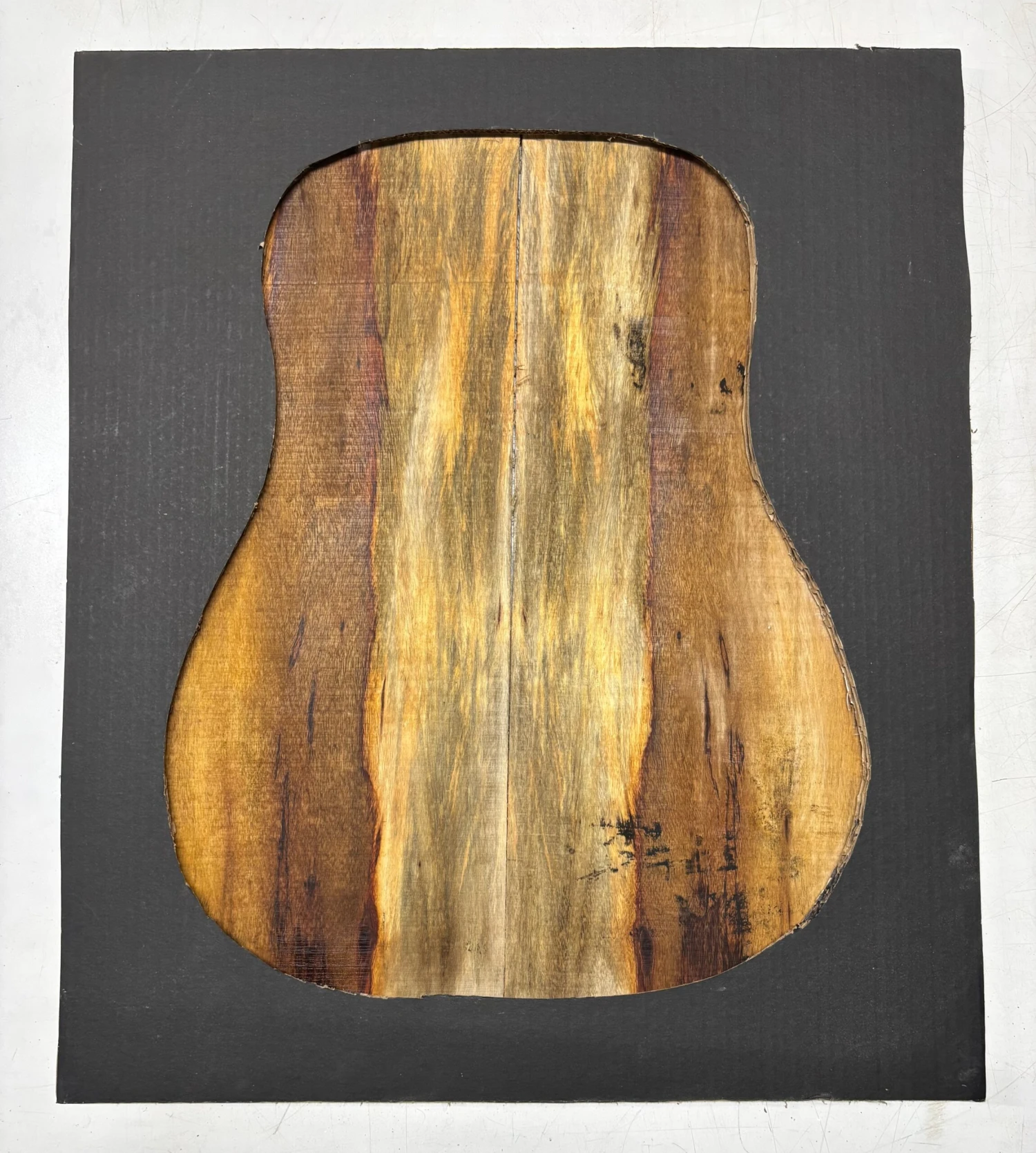 Spalted Tamarind Dreadnought Guitar Back & Side Set #440 - Image 4