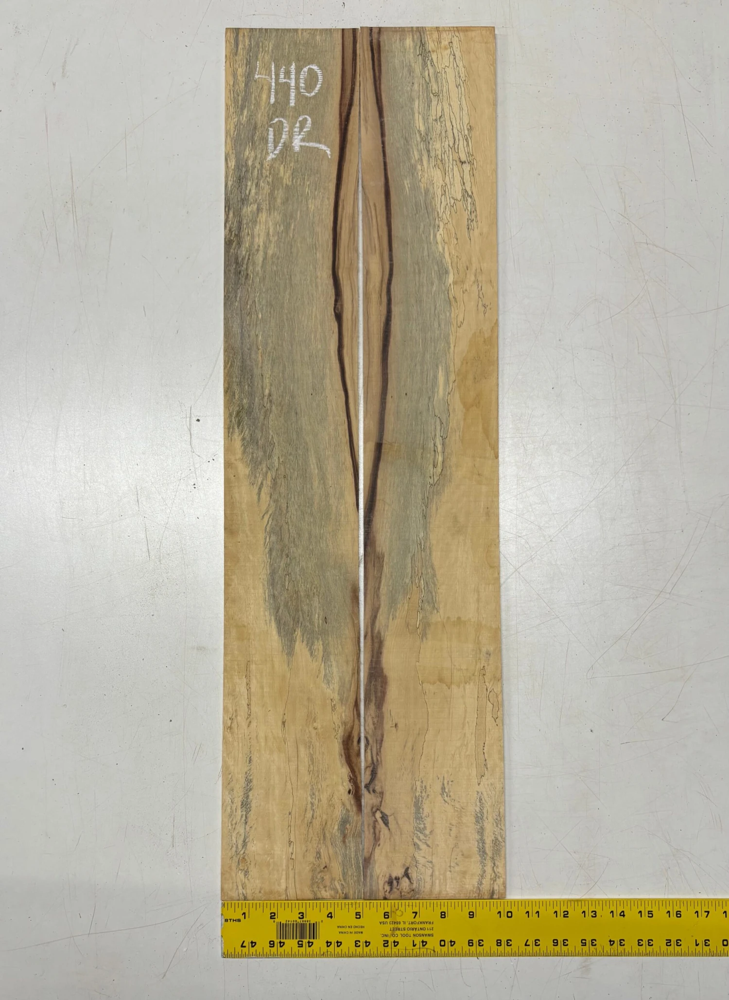 Spalted Tamarind Dreadnought Guitar Back & Side Set #440 - Image 5