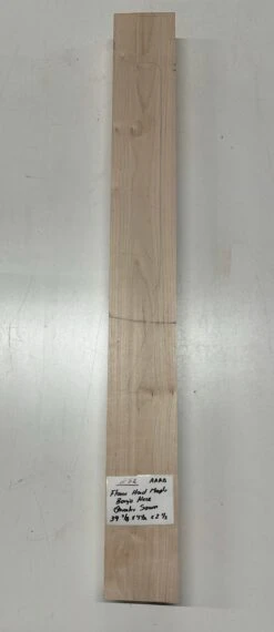 Flame Maple Banjo Guitar Neck Blank - AAAA Grade (Quarter Sawn) #52