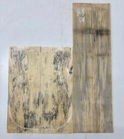 Spalted Tamarind Dreadnought Guitar Back & Side Set #464