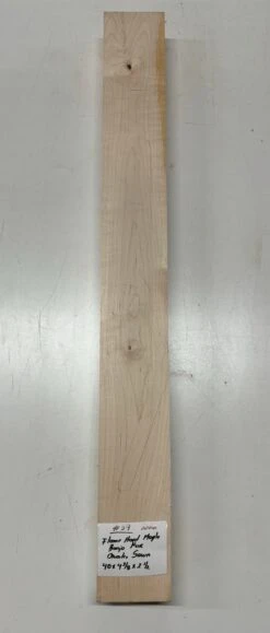 Flame Maple Banjo Guitar Neck Blank - AAAA Grade (Quarter Sawn) #59