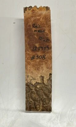 Australian Red Mallee Pepper Mill Blank 12" X 3" X 3" #508