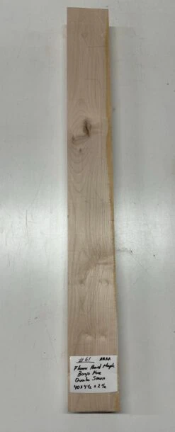 Flame Maple Banjo Guitar Neck Blank - AAAA Grade (Quarter Sawn) #61