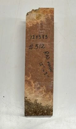 Australian Red Mallee Pepper Mill Blank 12" X 3" X 3" #512