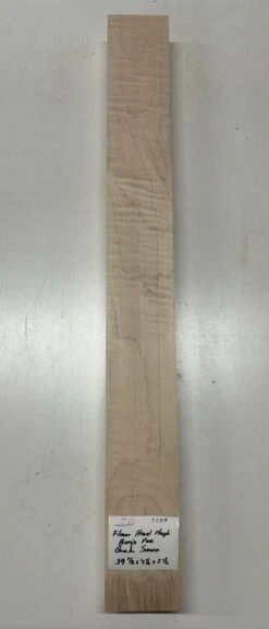Flame Maple Banjo Guitar Neck Blank - AAAA Grade (Quarter Sawn) #66