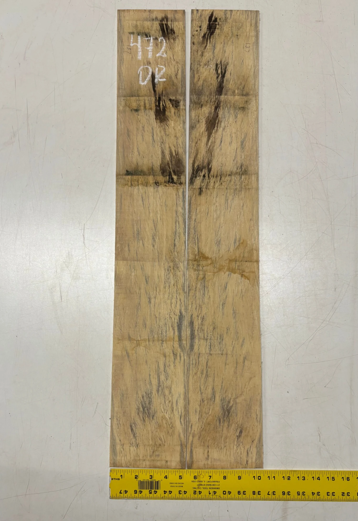 Spalted Tamarind Dreadnought Guitar Back & Side Set #472 - Image 5