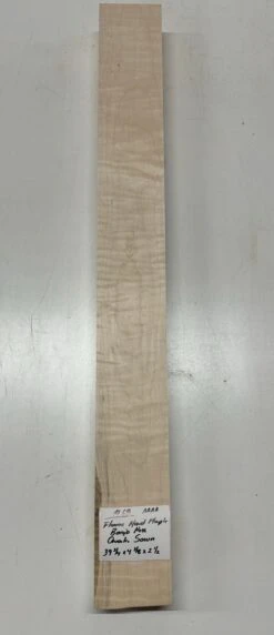 Flame Maple Banjo Guitar Neck Blank - AAAA Grade (Quarter Sawn) #68