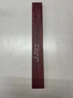 1 Piece, Flame Purpleheart Guitar Neck Blank – 24" X 3" X 7/8" #3503