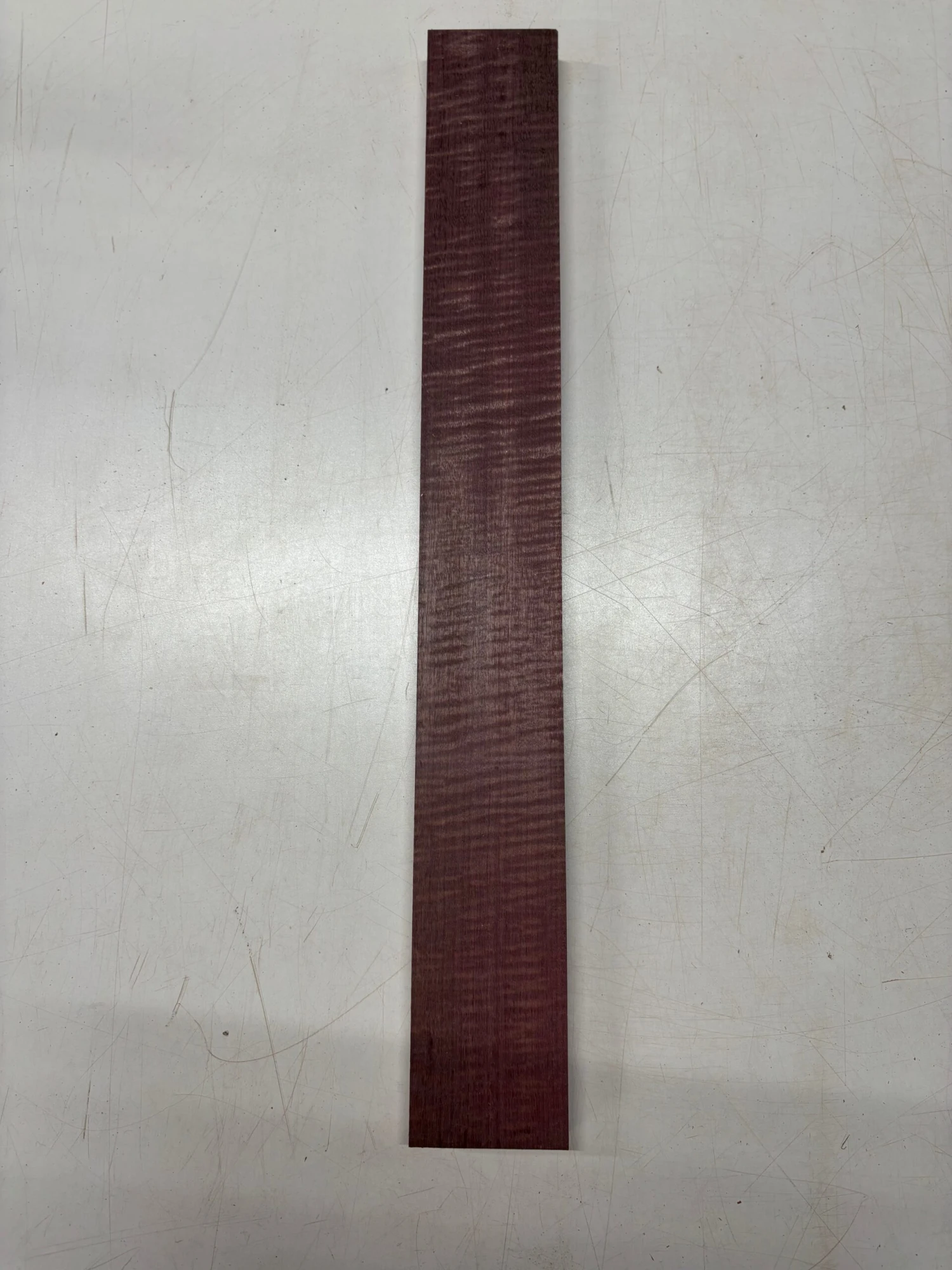 1 Piece, Flame Purpleheart Guitar Neck Blank – 24" X 3" X 7/8" #3503 - Image 2