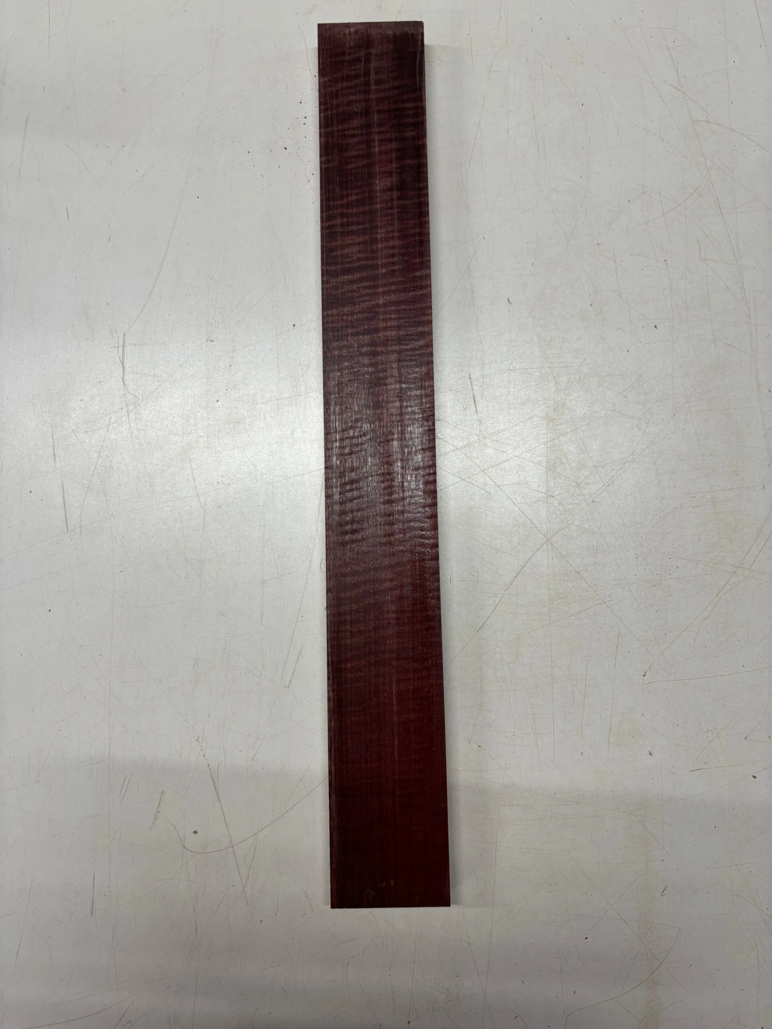 1 Piece, Flame Purpleheart Guitar Neck Blank – 24" X 3" X 7/8" #3503 - Image 3