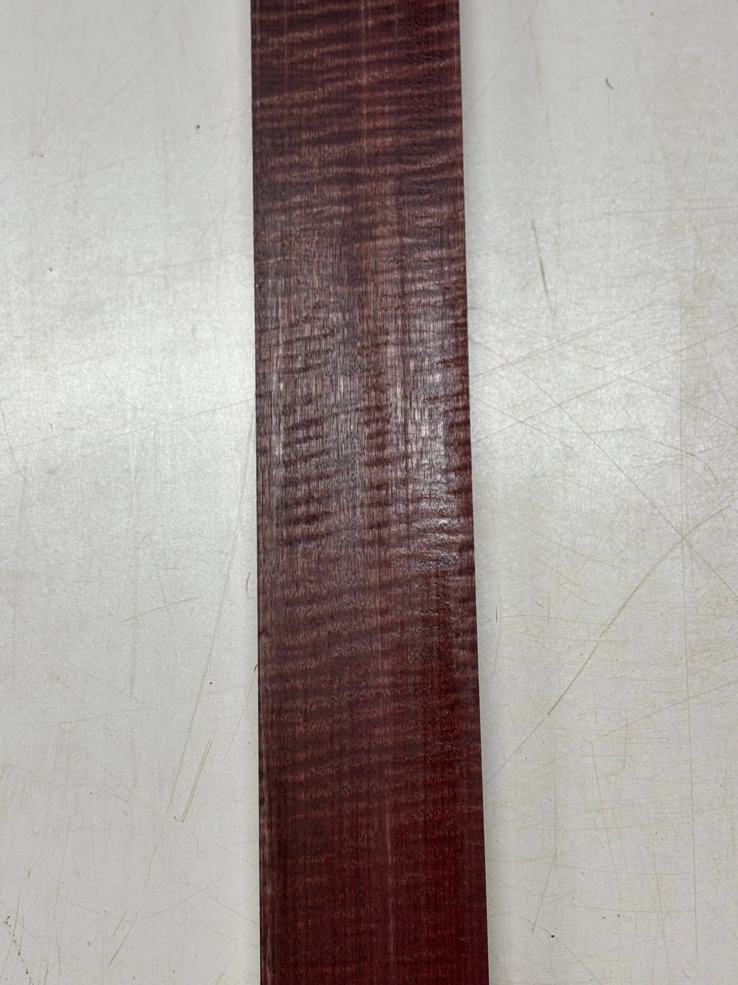1 Piece, Flame Purpleheart Guitar Neck Blank – 24" X 3" X 7/8" #3503 - Image 4