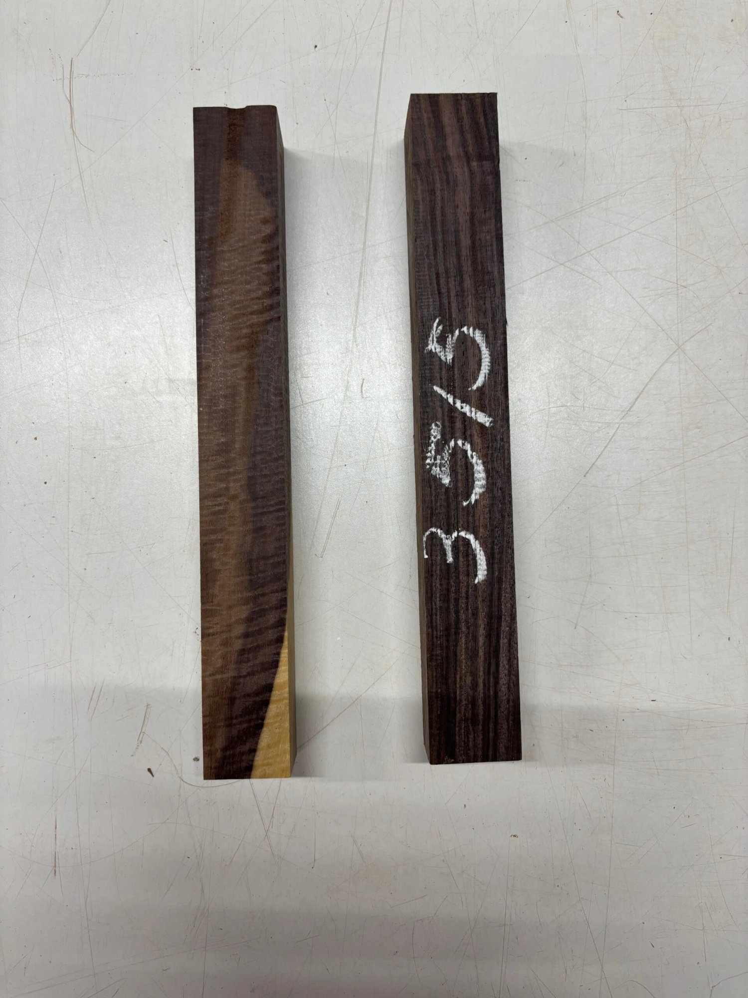 2 Pack, 2 Species Katalox & Indian Rosewood, Turning Wood Blanks – 12" X 1-1/2" X 1-1/2" #3515