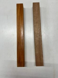 2 Pack, 2 Species, Sapele + Honduras Mahogany, Turning Wood Blanks – 18" X 2" X 2"– #3522