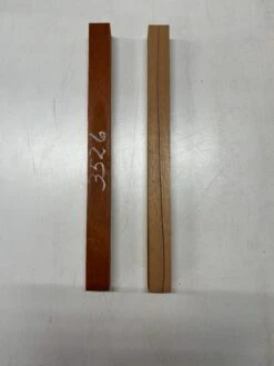 2 Pack, 2 Species, Padauk & Spanish Cedar, Turning Wood Blanks – 18" X 1-1/2" X 1-1/2"– #3526