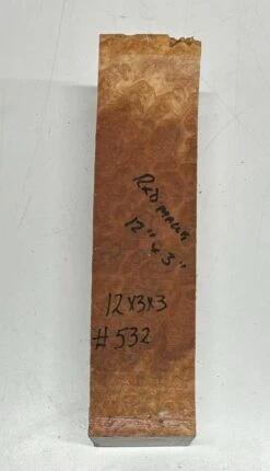 Australian Red Mallee Pepper Mill Blank 12" X 3" X 3" #532