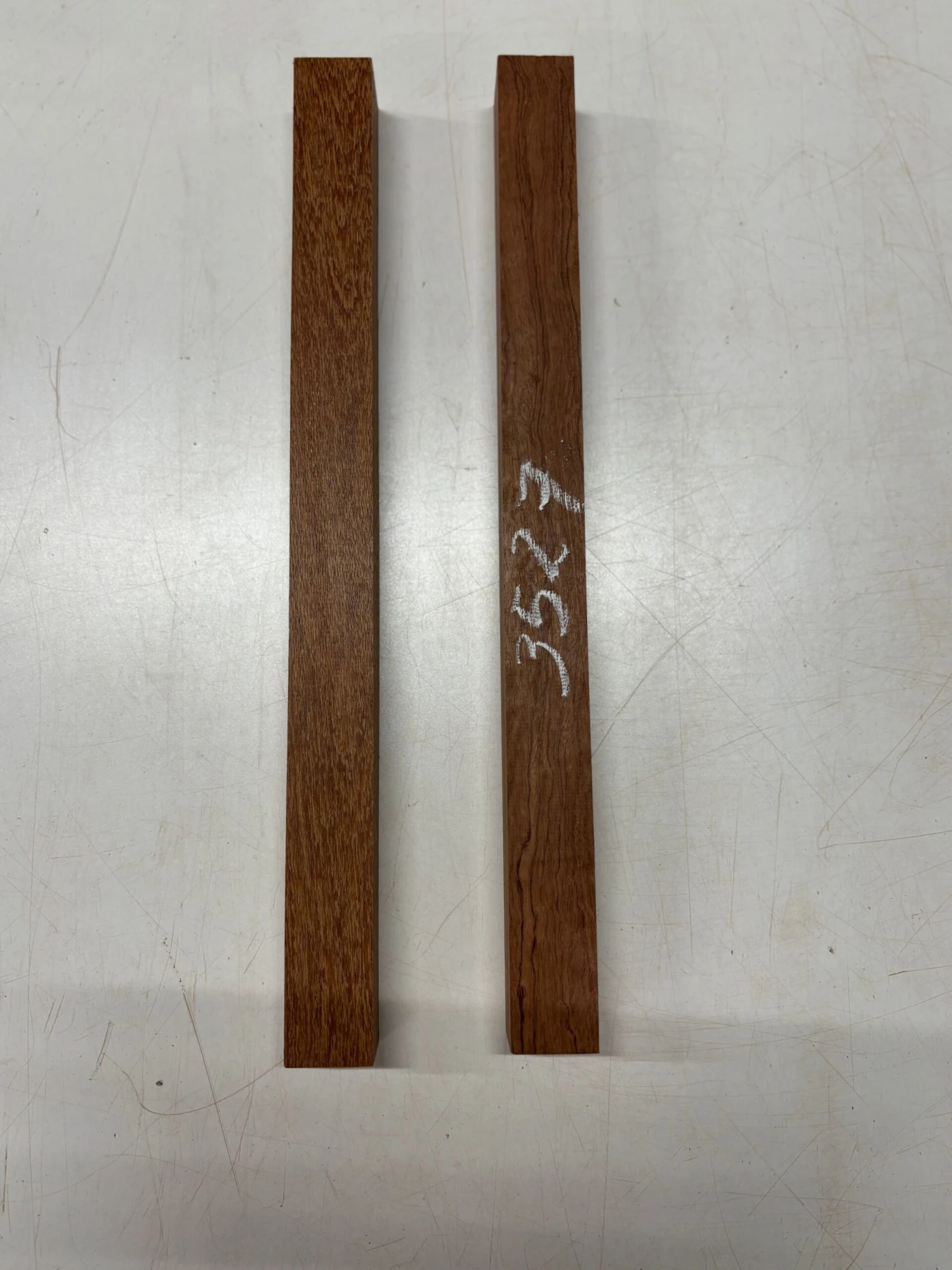 2 Pack, 2 Species, Bubinga & Leopardwood, Turning Wood Blanks – 18" X 1-1/2" X 1 1/2"– #3527