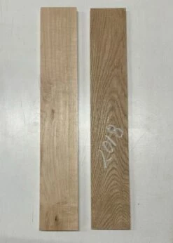 2 Pack, 2 Species, Hard Maple + White Oak Thin Stock Lumber Board Blank | Hard Maple- 24" X 4" X 5/8" White Oak 24" X 4" X 3/8" #2018