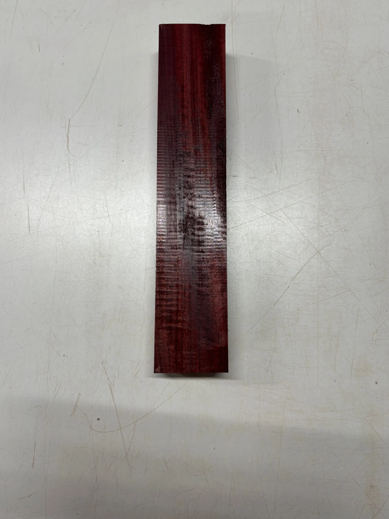 1 Piece, Flame Purpleheart Lumber Board Blank – 15" X 3" X 1-7/8"#3537 - Image 3