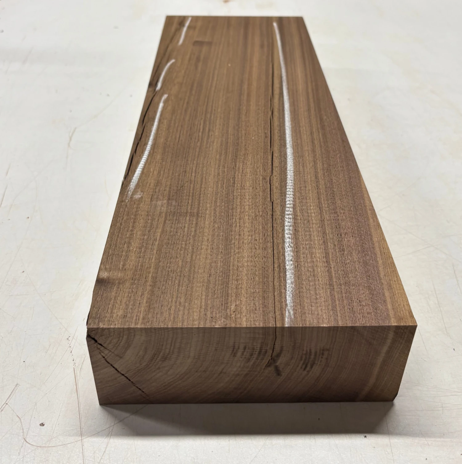 1 Piece, Black Walnut Lumber Board Blank – 20" X 7-1/4" X 2-3/4"#3548 - Image 3