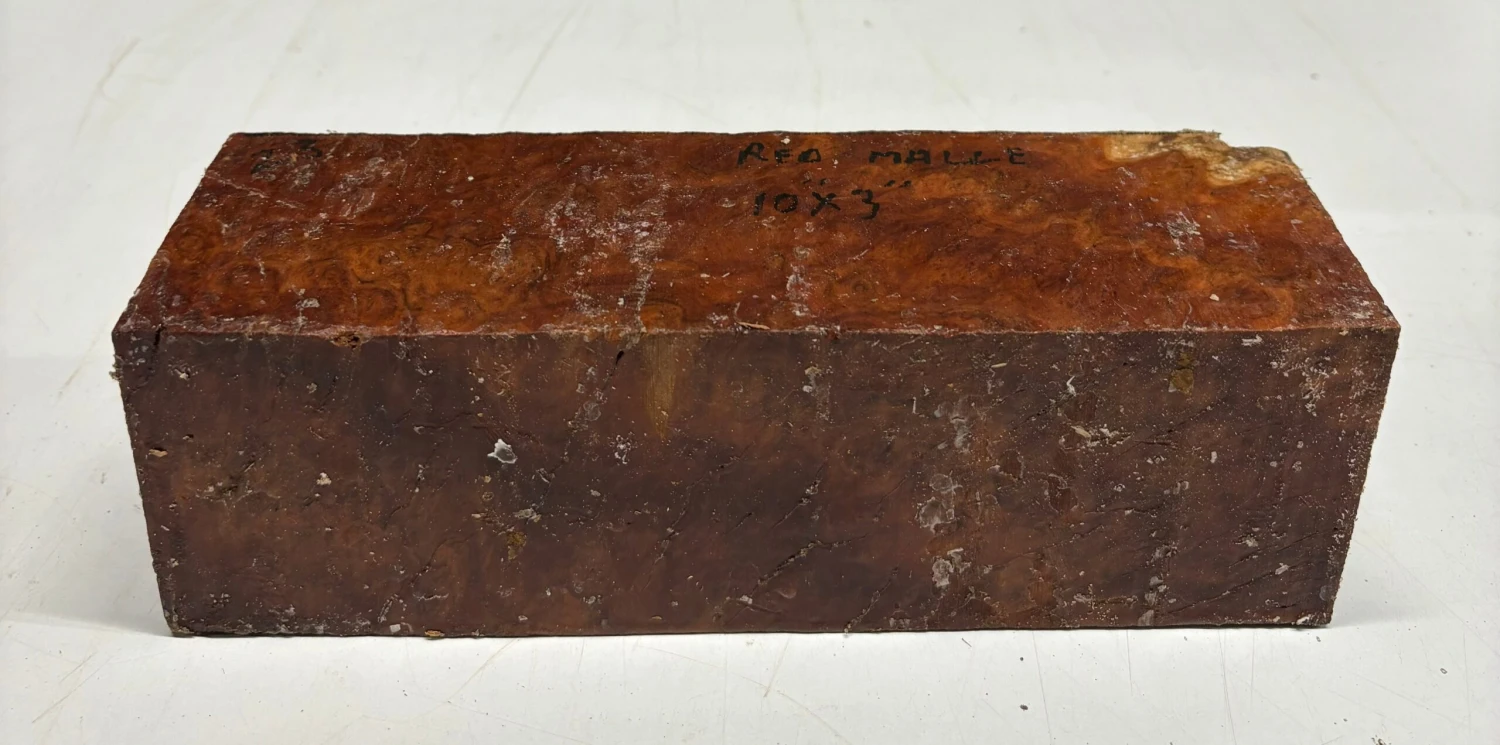 Australian Red Mallee Pepper Mill Blank 10" X 3" X 3" #609 - Image 3