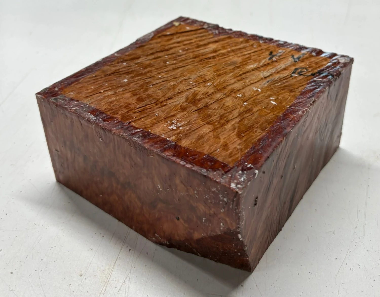Australian Red Mallee Burl Wood Bowl Blank, 6" X 6" X 3" | #110 - Image 3