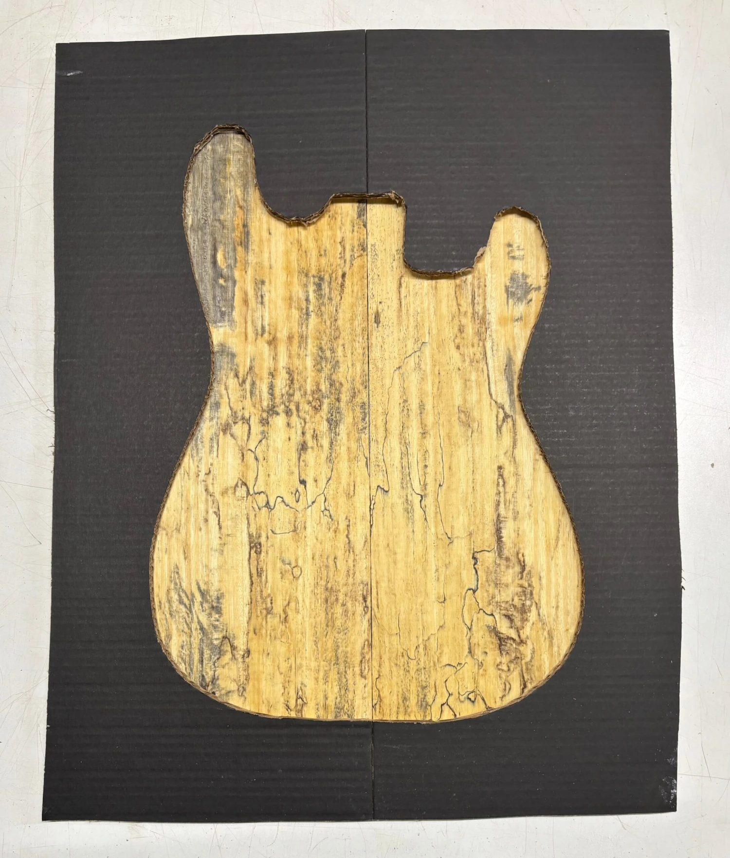 Spalted Tamarind Guitar Drop Top 22-1/4" X 7-1/4" X 3/8" #210 - Image 4