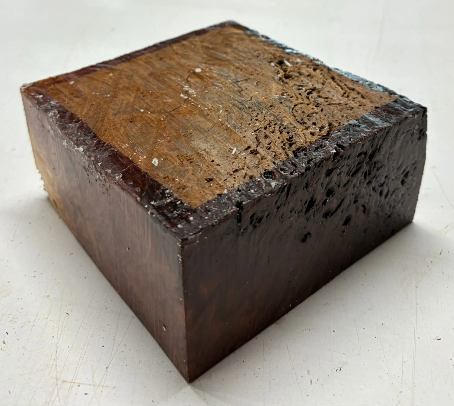 Australian Red Mallee Burl Wood Bowl Blank, 6" X 6" X 3" | #121 - Image 3